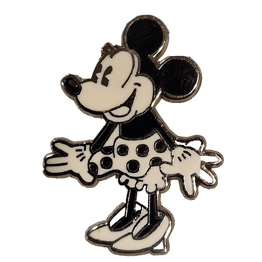 Disney Minnie Mouse Steamboat Willie Style 1928 Animation Enamel Trading Pin